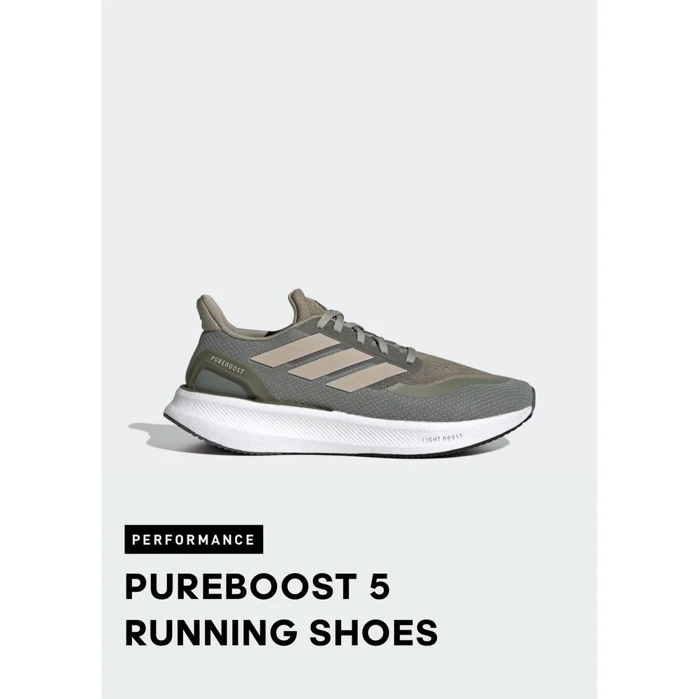 Adidas‎ Pureboost 5 Running Shoes 10.5 Olive Green Light Boost New Blokelore